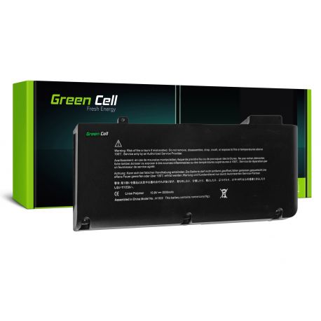 Green Cell Bateria para Apple Macbook Pro 13 A1278 (Mid 2009, Mid 2010, Early 2011, Late 2011, Mid 2012) - 11,1V 4400mAh (AP06)