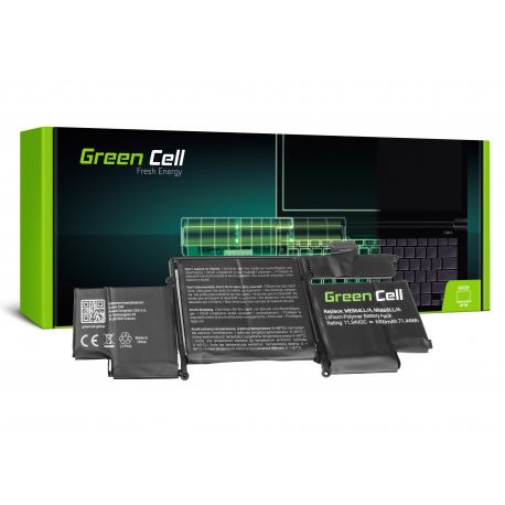 Green Cell Bateria A1493 para Apple MacBook Pro 13 A1502 (Late 2013, Early 2014) (AP21)