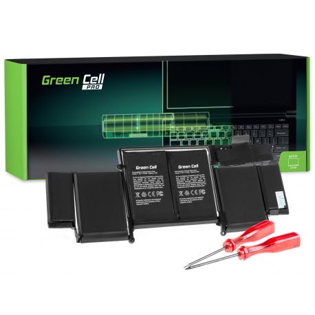 Bateria Compatível Green Cell PRO APPLE Macbook Pro 13 A1502 (Early 2015), 11,42V 6600mAh (AP23PRO)