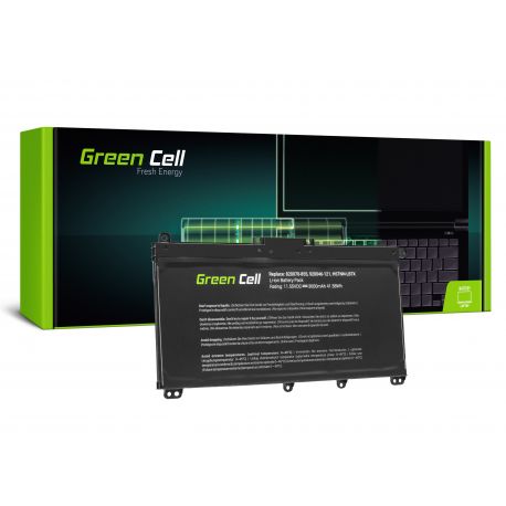 Green Cell Bateria Compatível HP Pavilion 14 ,15, 17 séries, 11,55V 3400mAh (HP145, TF03XL)