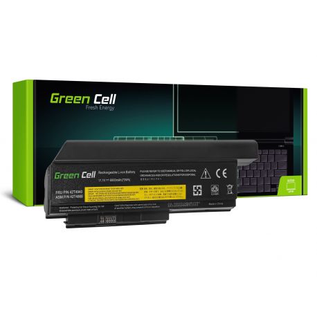 Bateria Compatível Green Cell 42T4861 LENOVO ThinkPad X220 X220i X220s, 11.1,  6600mAh (LE41)