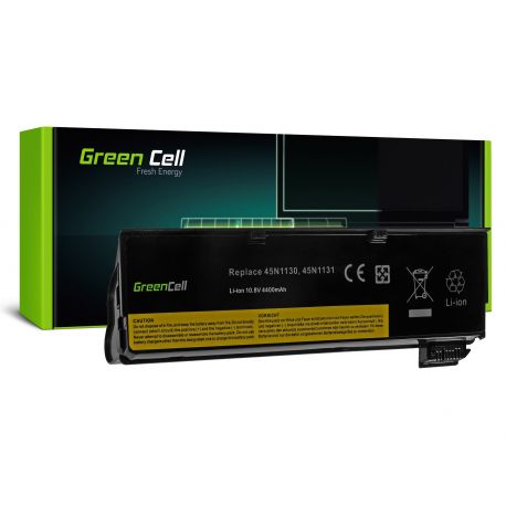 Bateria Green Cell Compatível 68+, 6C 10.8V 48Wh 4400mAh, ThinkPad A275, L450, L460, L470, P50s, T440, T440s, T450, T450s, T460, T460p, T470p, T550, T560, W550s, X240, X250, X260, X270 (LE57V2, 01AV460, 0C52861, 0C52862, 45N1124, 45N1125, 45N1126) C