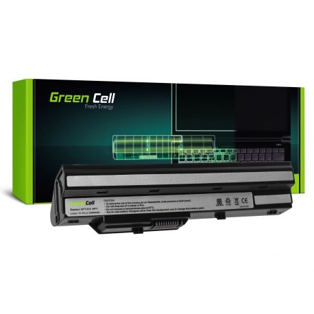 Green Cell Bateria para MSI Wind U91 L2100 L2300 U210 U120 U115 U270 (black) - 11,1V 2200mAh (MS13)