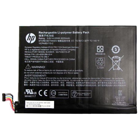 HP Bateria 9-Pins MLP3383115-2P Original 2C 3.8V 35Wh 9.2Ah (784413-001, L83-4938-588-00-4)