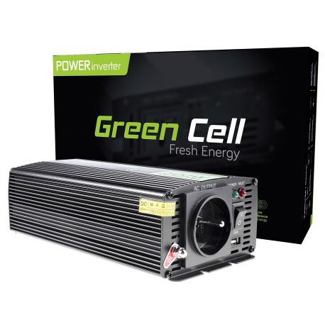 Car Inverter Green Cell® 12V to 230V Pure Sine Wave Inverter 500W (INV03) N