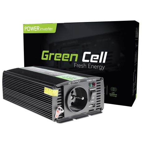 Green Cell  Voltage Car Inverter 12V to 230V, 300W/600W Full Sine Wave (INV05)