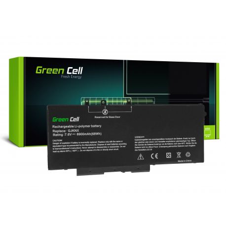 Bateria GreenCell para Dell Latitude 5280, 5290, 5480, 5490, 5491, 5495, 5580, 5590, 5591, Precision 3520, 3530 Type GJKNX de 4C 7.6V 68Wh 8900mAh (DE128, 05YHR4, 0DV9NT, 0DY9NT, 0FPT1C, 0GD1JP, 0GJKNX, 0KCM82, 0MT31P, 5YHR4, DV9NT, DY9NT, FPT1C, GD1JP) C