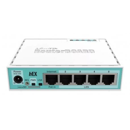 Router MikroTik 5x Gigabit Ethernet (RB750Gr3)
