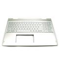 HP PT Keyboard/Top Cover in Natural Silver for models with Discrete video memory (924353-131) N