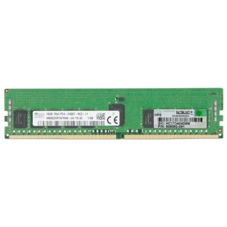 Memória HP 16GB (1x 16GB) 1Rx8 PC4-2400T-R DDR4-2400 REG/ECC CL17 1.2V STD (805349-B21, 819411-001) (R)