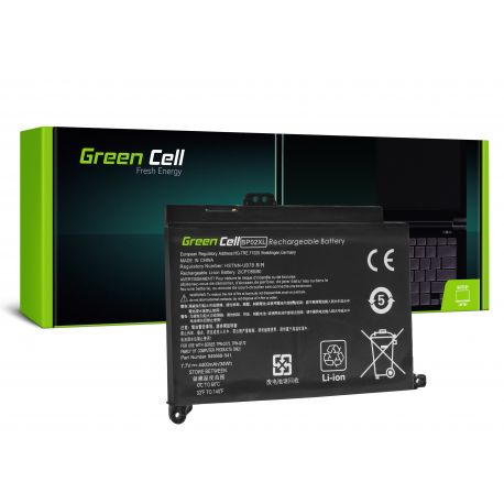 Bateria Green Cell BP02XL para HP Pavilion 15-AU 15-AU051NW 15-AU071NW 15-AU102NW 15-AU107NW 15-AW 15-AW010NW (HP150)