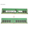 Fujitsu 8GB (1x8GB) 1R PC4-19200T-R CL17 DDR4-2400 REG ECC 1.20V RDIMM 288-pin STD (38047180, S26361-F3934-E511, S26361-F3934-L511) N
