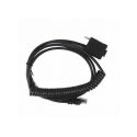 Honeywell RS232 PowerLink Cable with Built in Power Jack Black Coiled Cord with Long Strain Relief (53-53000, 53-53000-N, 53-53000-N-3, 53-53000X-3, 53-53000X-N-3) R