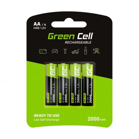 Green Cell 4x AA HR6 Baterias 2000mAh (GR02)