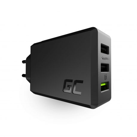 Carregador 3 Portas USB 30W (2 Smart Charge 12W + 1 Quick Charge) (CHARGC03) N