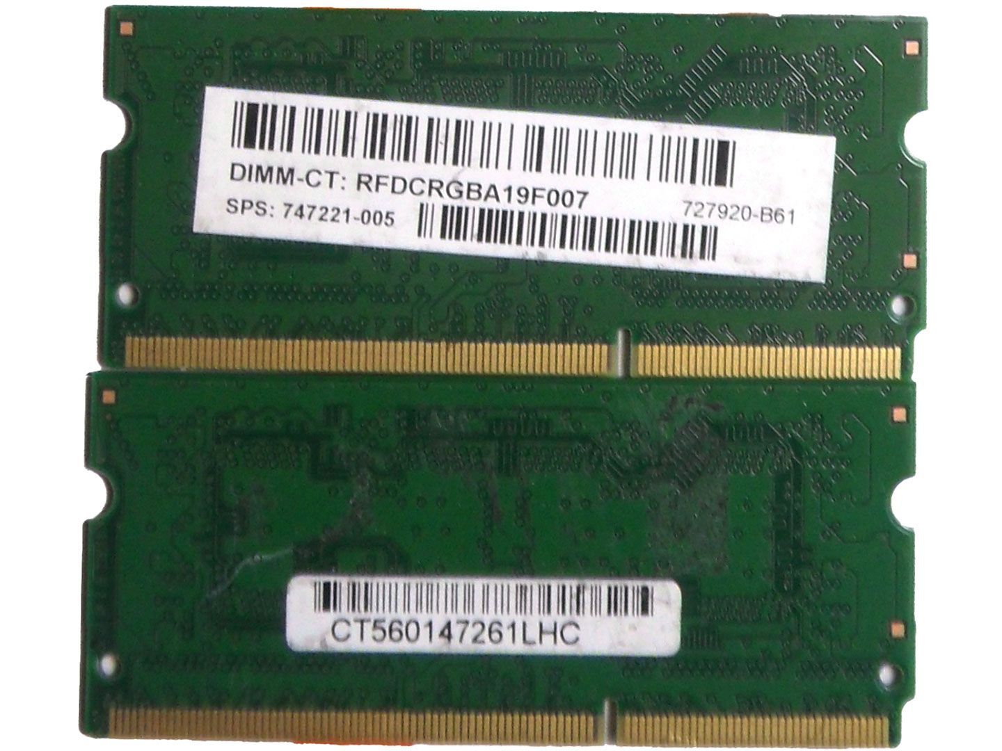 HP 4GB (1x4GB) 1Rx8, PC3L-12800S DDR3-1600, Unbuffered, CL-11, non 