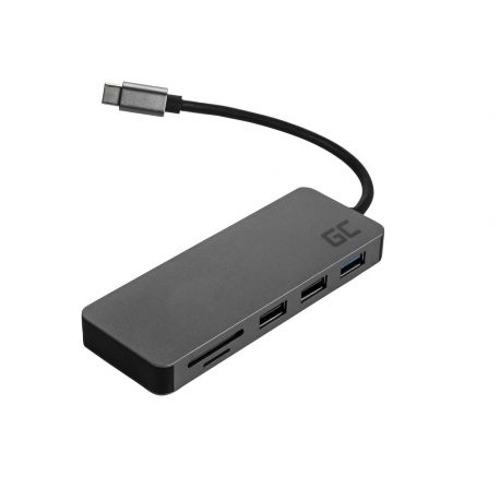 Green Cell HUB USB-C HDMI - 7 ports para MacBook Pro, Dell XPS, Lenovo X1 Carbon and others (AK50)