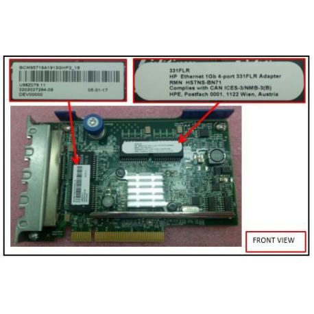 Hp Flexiblelom Ethernet 1gb 4-port 331flr Adapter (789897-001)