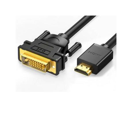 Cabo Conversor HDMI DVI-D Macho 1.8M preto