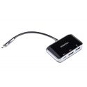 USB-C HUB Romoss HDMI 4K, USB-A 3.0, USB-C (AK45)