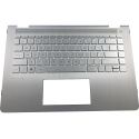 HP PAVILION 14-BAxxxxx TOP COVER with Keyboard PT Pike Silver with backlight (916924-131, 924115-131, NBLB2) N