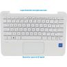HP STREAM 11-AH, 11-Y0 Portuguese Keyboard / Top Cover in Snow White (910459-131) N