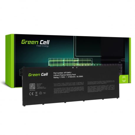 Bateria Green Cell AP16M5J para Acer Aspire 3 A315 A315-31 A315-42 A315-51 A317-51 Aspire 1 A114-31 * 7.7V - 4750mAh (AC73)