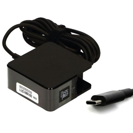 Carregador ASUS Original Smart 45W 20V/12V/5V USB Type-C Black (0A001-00238200, AC216, ADP-45GW A) N