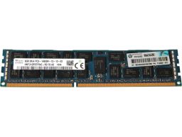 HPE 8GB (1x8GB) 2Rx4 PC3-14900R-13 DDR3-1866 ECC 1.50V RDIMM 240-pin STD (708639-B21, 708639-S21, 708640-B21, 708640-S21, 712382-071, 715273-001) R