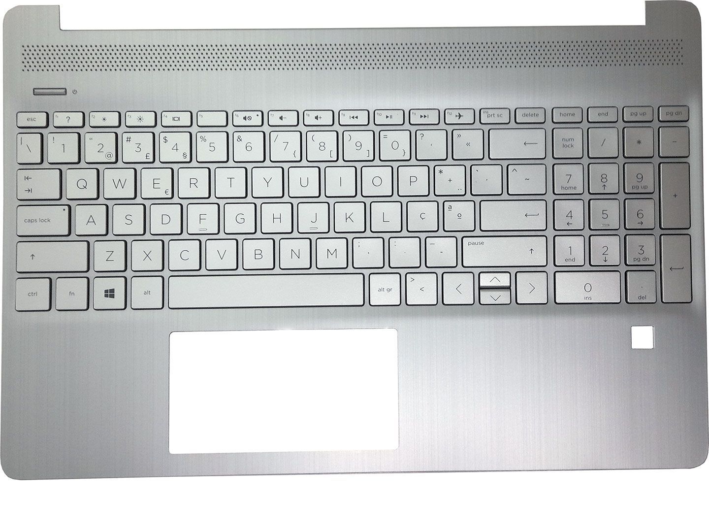 Hp 15s Eq 15s Fq Portuguese Keyboard Top Cover Natural Silver No Backlight L60341 131 3123