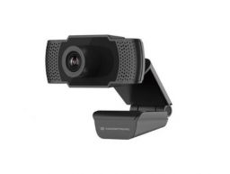 Webcam CONCEPTRONIC AMDIS01B, Full HD 1080p (1920x1080p), microfone incorporado, foco automático, campo de visão de 90º, ligação USB 2.0.