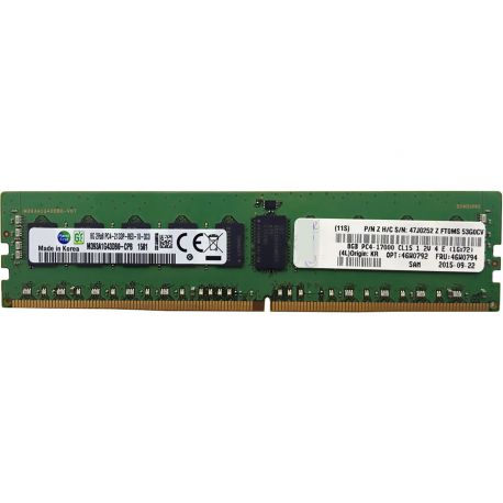 Lenovo 8GB (1x8GB) 2Rx8 PC4-17000P-R DDR4-2133 ECC SDP CAS:15-15-15 1.20V RDIMM STD (46W0791, 46W0792, 46W0794, 47J0252)  N