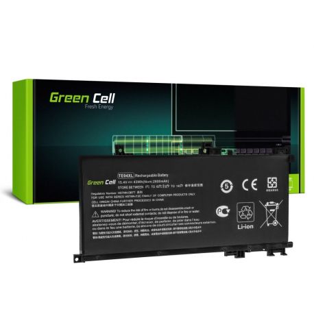 Bateria Compatível Green Cell TE04XL HP Omen 15-AX série, HP Pavilion 15-BC série 15.4V, 2800mAh (HP180, 905175-271, 905175-2C1, 905277-855, HSTNN-DB7T, HSTNN-DB8T, L15188-2C1, L15392-005, TE04061XL, TE04063XL)