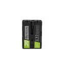 Green Cell Camera Bateria NP-FM500H para Sony Alpha Series 100 200 300 500 700 800 900 SLT-A55 SLT-A57 SLT-A58 A77 II 1600mA (CB49)