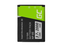 Green Cell Camera Bateria NP-85 NP85 para FujiFilm FinePix SL300, SL305, SL280, SL260, SL240 3.7V 1640mAh (CB80)