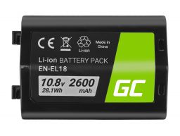 Green Cell Camera Bateria EN-EL18 ENEL18 para Nikon D4 D4S D5 D6 D800 D810 Full Decoded, 10.8V 2600mAh (CB81)