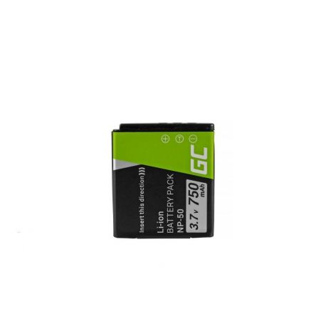 Green Cell Camera Bateria NP-50 para FujiFilm FinePix X10 X20 XP100 XP110 XP150 F660EXR F770EXR REAL 3D W3 XF1 3.7V 750mAh (CB60)