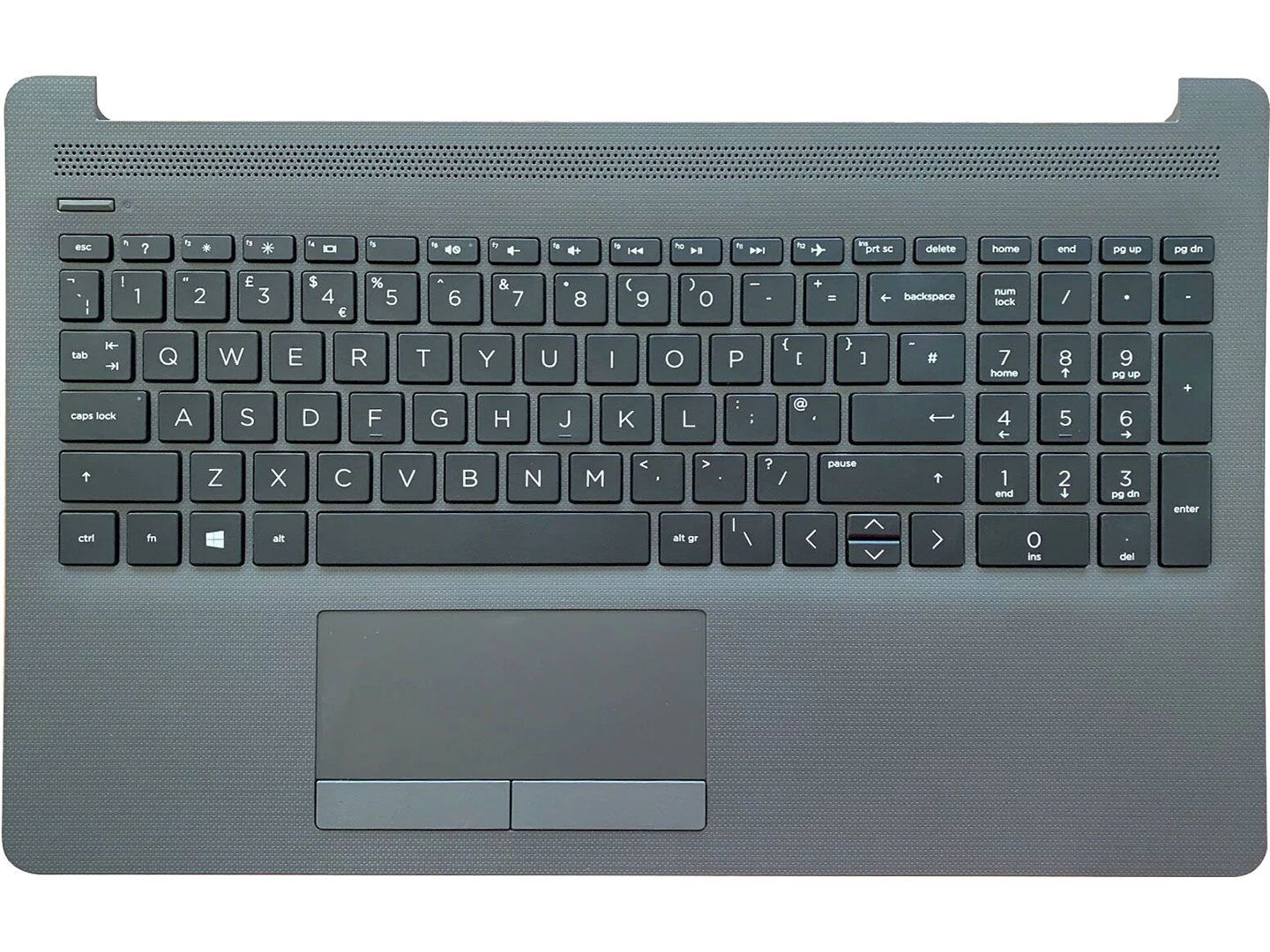 HP 250 G7, 255 G7, Teclado, Jet Black, UK (L50000-031, L51658-031