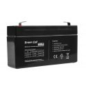 Green Cell AGM VRLA 6V 1.3Ah maintenance-free Bateria para the alarm system, cash register, toys (AGM13)