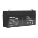 Green Cell AGM VRLA 6V 3.2Ah maintenance-free Bateria para the alarm system, cash register, toys (AGM14)