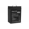 Green Cell AGM VRLA 6V 4Ah maintenance-free Bateria para the alarm system, cash register, toys (AGM15)