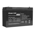 Green Cell AGM VRLA 6V 10Ah maintenance-free Bateria para the alarm system, cash register, toys (AGM16)