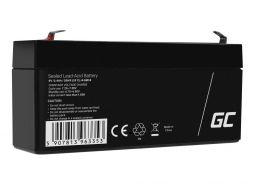 Green Cell AGM VRLA 6V 3.4Ah maintenance-free Bateria para the alarm system, cash register, toys (AGM38)