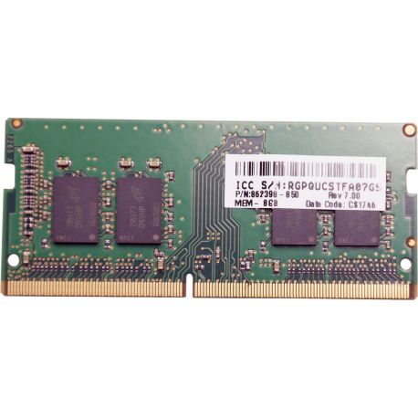 HP 8GB (1x8GB) 1Rx8, PC4-19200T-S DDR4-2400, Unbuffered, CL17, Non-ECC, 1.20V SO-DIMM Standard (862398-850, 862398-852, 862398-855, 862398-856, 862398-857, 862398-858) R