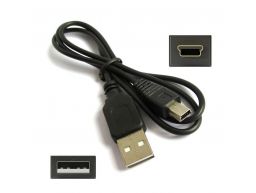 Cabo USB Tipo-A macho Tipo-B Mini 5P macho 1.5M