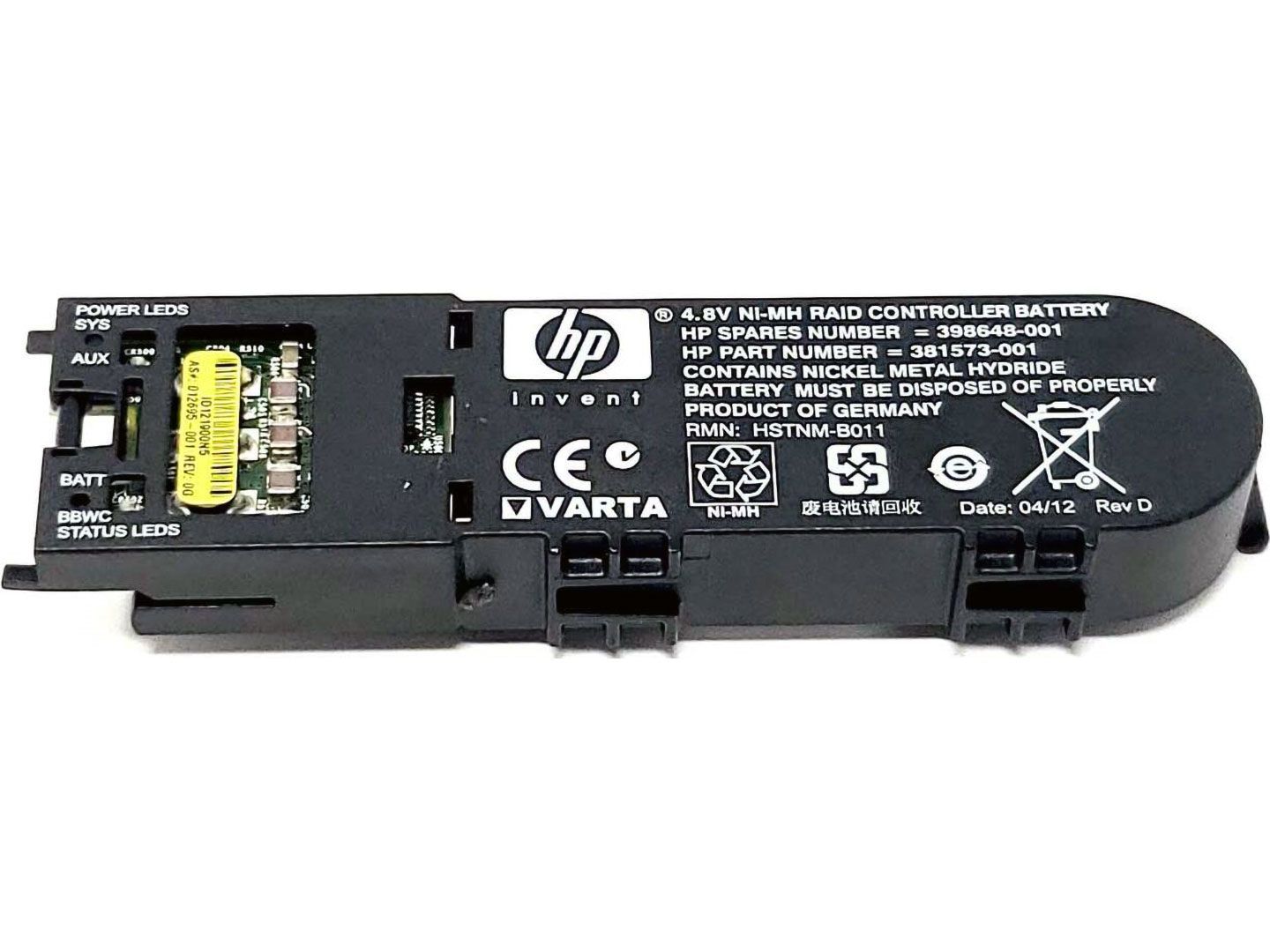 Bateria HPE SMART ARRAY P400, P400i, P800 (012695-001, 381573-001,  398648-001, HSTNM-B011) N