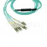 Fiber Cable MPO, 4x LC Breakout OM3, 5 metros (CABFIBRA5M-MPO-4xLC)