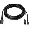HP Cable 2in1 OCuLink to DisplayPort/USB3.0 30V 4.5M AV/Data Transfer Cable for Headset (7DJ62AA, L57902-001) N