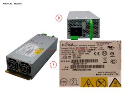 Fujitsu Hot-Plug Power Supply Unit PSU 800W (34024071, 38009530, A3C40090997, A3C40105779, DPS-800GB-1 A, DPS-800GB-3 A, S26113-E543-V50, S26113-E555-E50, S26113-E555-L50, S26113-E555-V50, S26113-F543-E10, S26113-F555-B10, S26113-F555-E10, S26113-F555-) R