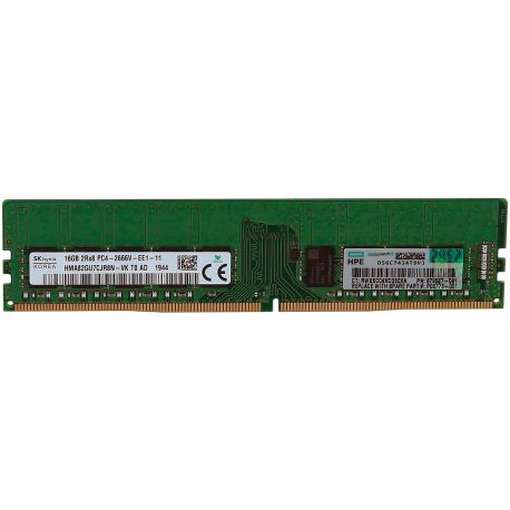 Memória HPE  16GB (1x16GB) 2R PC4-2666V-E ECC SDP CAS:19-19-19 1.20V UDIMM 288-pin STD (879507-B21, 879507-S21, 879508-B21, 879508-S21, 879527-091, P06773-001) N